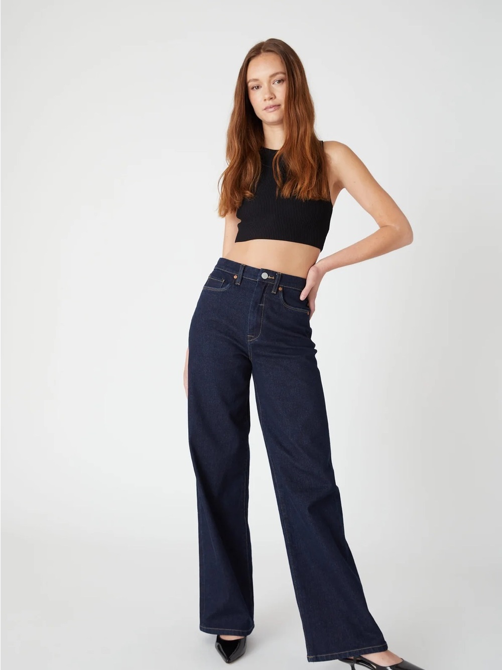 Blank NYC High-Waist Wide Leg Jeans